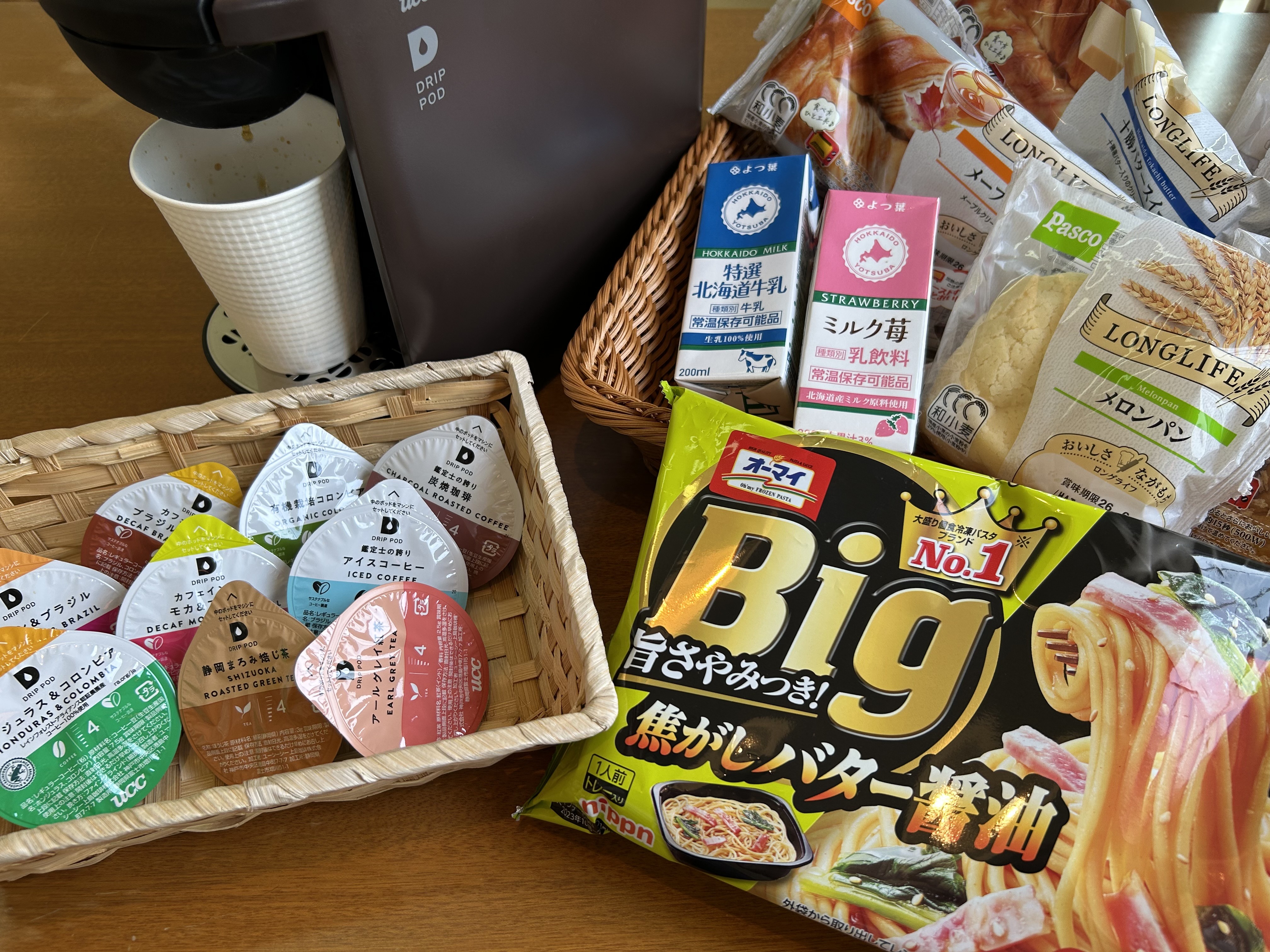 女川のトレーラーハウス「ホテル・エルファロ」選べる軽朝食（パスタ等）とモーニングセット